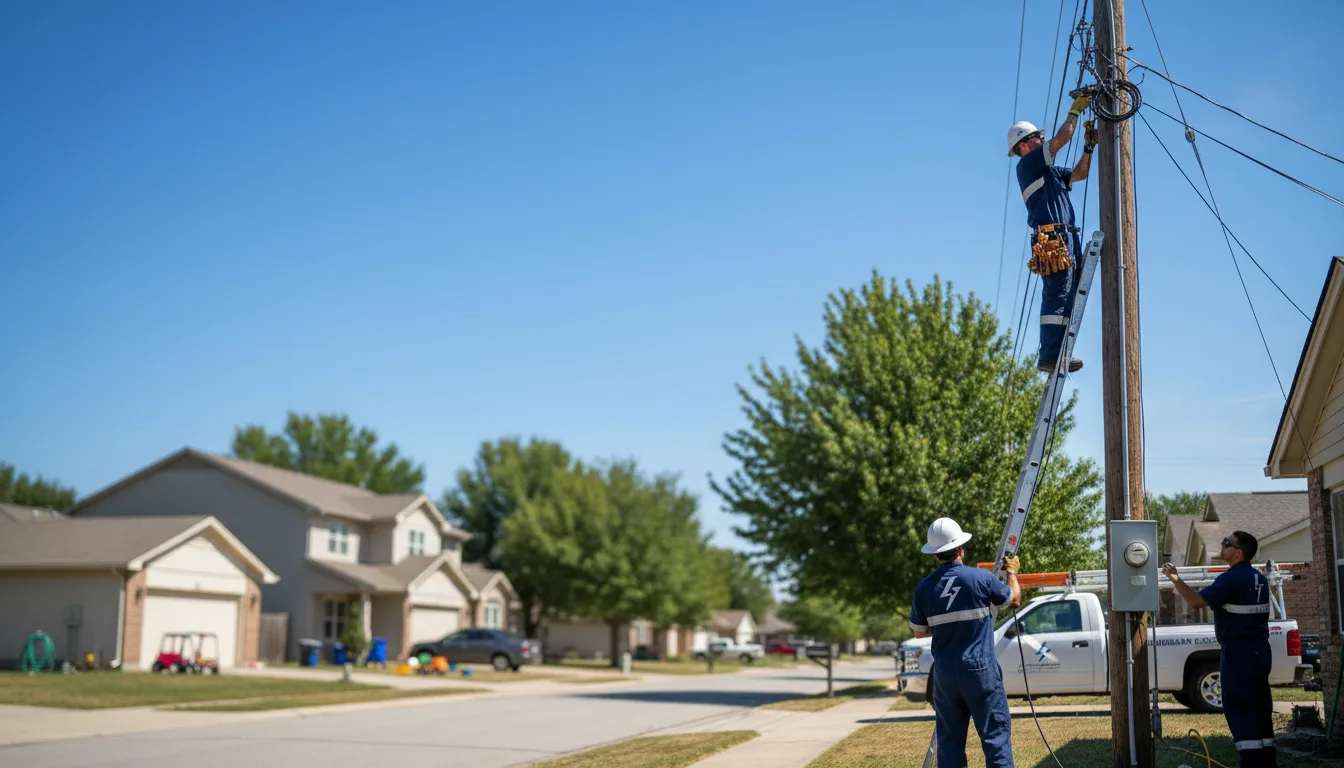 Residential electrician providing installation services in Ringwood, OK